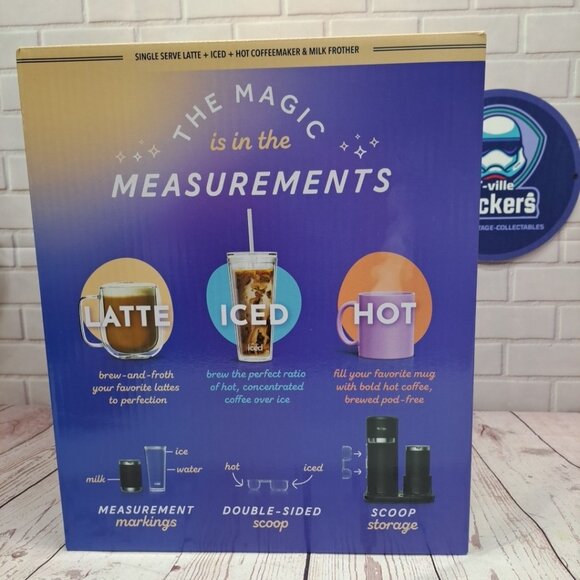 Mr. Coffee 4-in-1 Single-Serve Latte Iced and Hot Coffee Maker - Black (2175542) - Picture 7 of 15